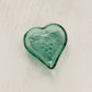 Small Green Glass Heart Dish