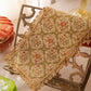 Vintage Extra Small Tapestry Fabric Floral Runner