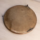Antique Circular Plateau Mirror Tray with Silver and Copper Tone Accents