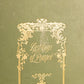 Antique Green Last Days of Pompeii Book with Gold Accents