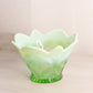 Antique Green Opalescent Bowl with Fancy Designs