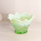 Antique Green Opalescent Bowl with Fancy Designs
