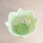 Antique Green Opalescent Bowl with Fancy Designs