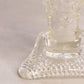 Antique Jefferson Glass Clear White Opalescent Aurora Borealis Vase