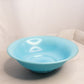 Antique Northwood Glass Rainbow Collection Large Light Blue Iridescent Glass Bowl
