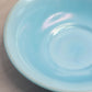 Antique Northwood Glass Rainbow Collection Large Light Blue Iridescent Glass Bowl