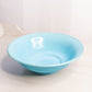 Antique Northwood Glass Rainbow Collection Large Light Blue Iridescent Glass Bowl