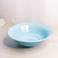 Antique Northwood Glass Rainbow Collection Large Light Blue Iridescent Glass Bowl