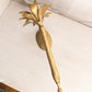 Brass Palm Tree Taper Candle Holder Sconce