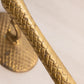 Brass Palm Tree Taper Candle Holder Sconce