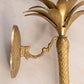 Brass Palm Tree Taper Candle Holder Sconce