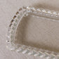 Vintage Medium Clear Glass Rectangular Vanity Tray