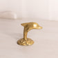 Extra Small Mini Brass Dolphin Figurine