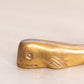 Extra Small Mini Brass Whale Figurine