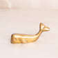 Extra Small Mini Brass Whale Figurine