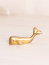 Extra Small Mini Brass Whale Figurine