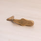 Extra Small Mini Brass Whale Figurine