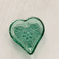 Small Green Glass Heart Dish