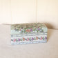 Medium Green Rectangular Floral & Bow Ceramic Lidded Box