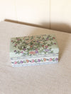 Medium Green Rectangular Floral & Bow Ceramic Lidded Box