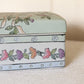 Medium Green Rectangular Floral & Bow Ceramic Lidded Box