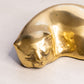 Vintage Small Brass Sleeping Cat Figurine