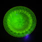 Vintage Metropolitan Museum of Art Large Vaseline Uranium Glass Bowl