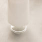 Vintage White Footed Lidded Glass Jar with Blue Floral Details
