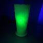 Vintage Fenton Green Custard Uranium Glass Peacock Vase