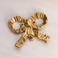 Medium Brass Bow Wall Hook