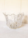 Medium Clear Crystal Tulip Flower Bowl
