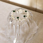 Medium Clear Crystal Tulip Flower Bowl
