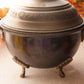 Medium Dark Brass Acorn Lidded Dish with Handles