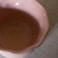 Medium Light Pink Ceramic Scalloped Ruffled Planter