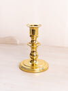 Short Gold Tone Baldwin Brass Candlestick