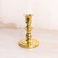Short Gold Tone Baldwin Brass Candlestick