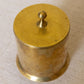 Small Plain Lidded Brass Cylindrical Canister