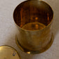 Small Plain Lidded Brass Cylindrical Canister