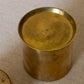 Small Plain Lidded Brass Cylindrical Canister