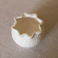 Small White Ceramic Hydrangea Bowl with Pink & Green Flowers