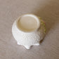 Small White Ceramic Hydrangea Bowl with Pink & Green Flowers