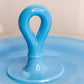 Vintage Blue Milk Glass Tidbit Tray