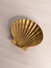 Vintage Brass 2-Toed Shell Trinket Dish