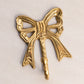Vintage Brass Bow Hook (Missing Ring on Back)
