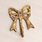 Vintage Brass Bow Hook (Missing Ring on Back)