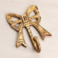 Vintage Brass Bow Hook (Missing Ring on Back)