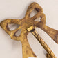 Vintage Brass Bow Hook (Missing Ring on Back)