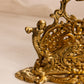 Vintage Brass Letter Holder with Angled Sides and Cherubs