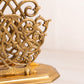 Vintage Brass Letter Holder with Fancy Designs