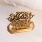 Vintage Brass Letter Holder with Fancy Designs